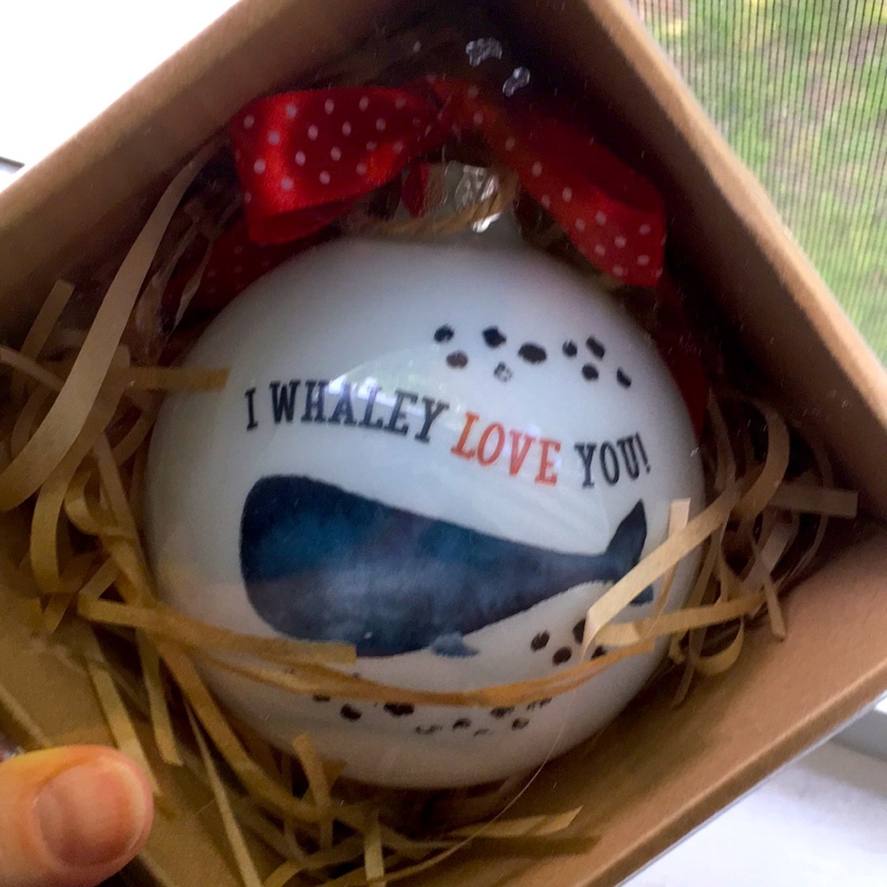 COPY - Whale Christmas ornament